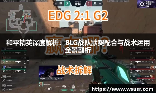 和平精英深度解析：BLG战队默契配合与战术运用全景剖析